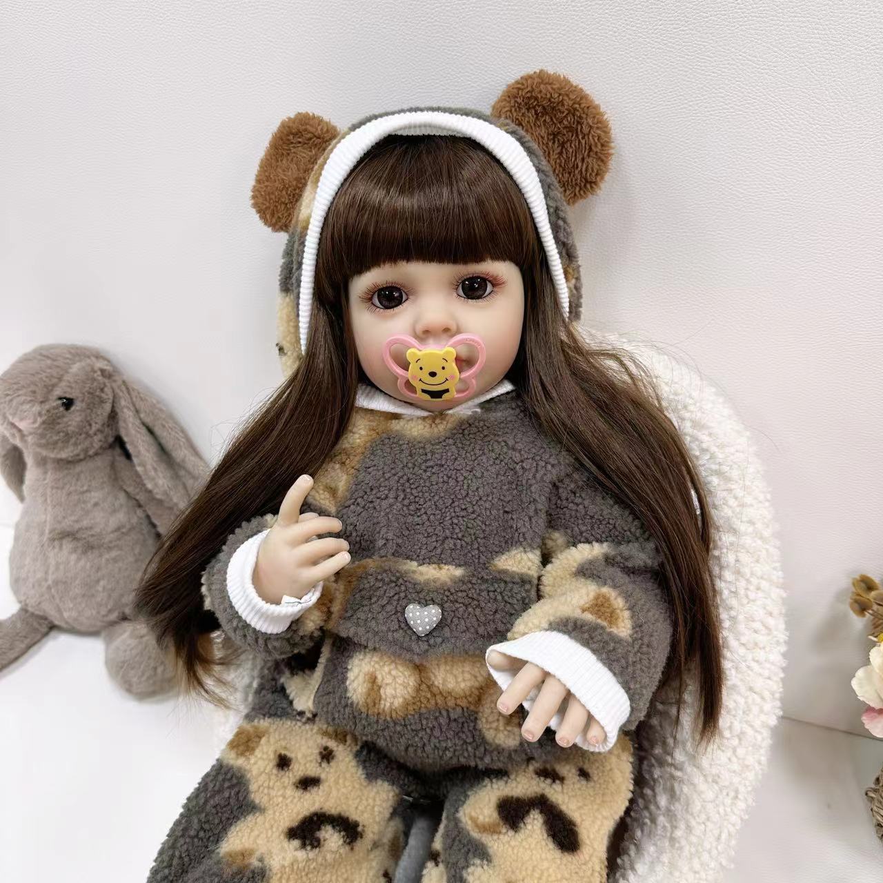 Baby Products For Newborn - ตุ๊กตาเด็กแรกเกิดซิลิโคนเหมือนจริง Cokela ขนาด 55 ซม. ตุ๊กตาวินิลน่ารักขนาด