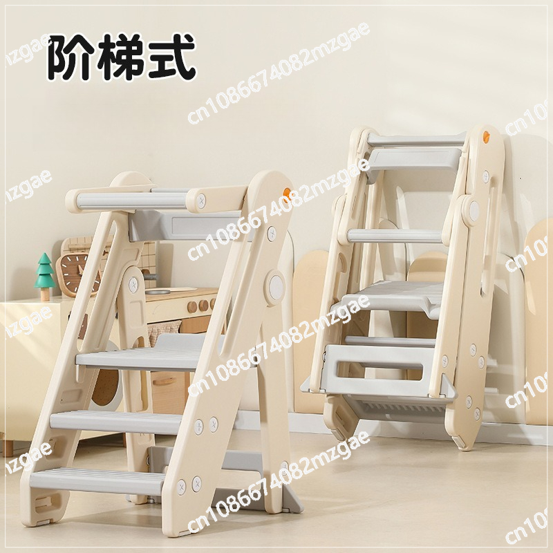 Toddler Learning Tower - เก้าอี้พับได้อเนกประสงค์สำหรับเด็ก, บันไดสำหรับเด็ก, บันไดปรับระดับได้สำหรับล้างมือ