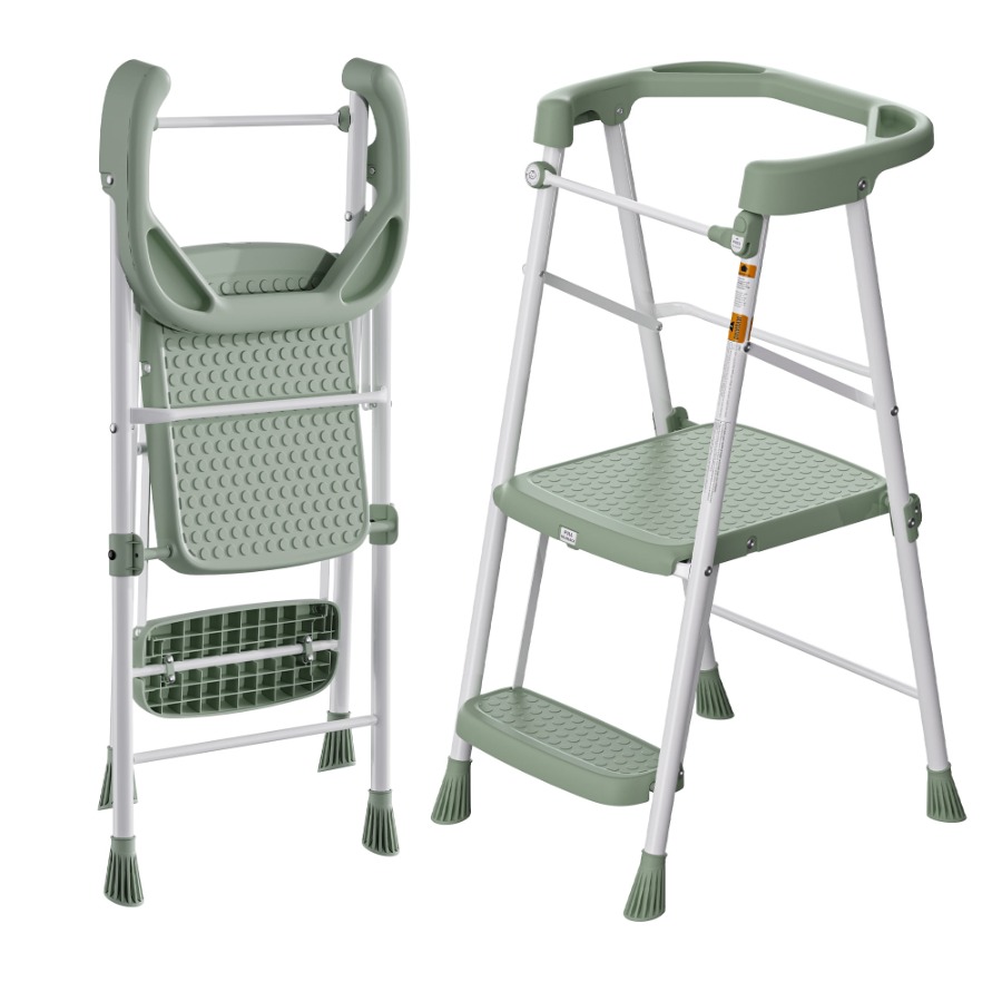Toddler Learning Tower - เก้าอี้เด็กแบบพับได้สำหรับห้องครัว ห้องน้ำ สีเขียว