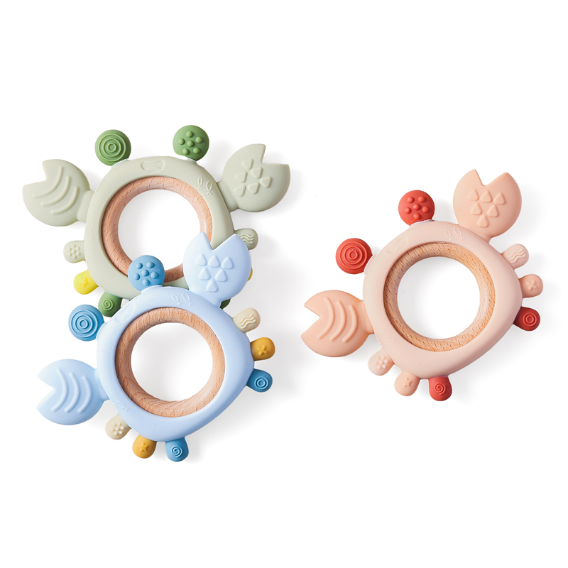 Baby Products List - เด็กซิลิโคนยางกัดการ์ตูนปูยางกัดแหวนเด็กป้องกันการกินมือ ​ Molar Stick บรรเทาอาการไม่สบายระหว่างอุปกรณ์เสริมการงอกของฟัน