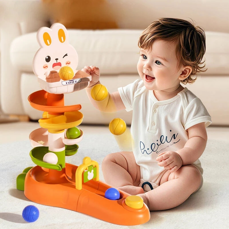 Toddler Learning Tower - ของเล่นบอลมอนเตสซอรี่สำหรับเด็กเล็ก ของเล่นเสริมพัฒนาการสำหรับเด็ก เกมกิจกรรมสำหรับเด็ก ของเล่นเสริมทักษะการเรียนรู้สำหรับเด็ก ของเล่นแบบต่อบล็อกสำหรับเด็ก