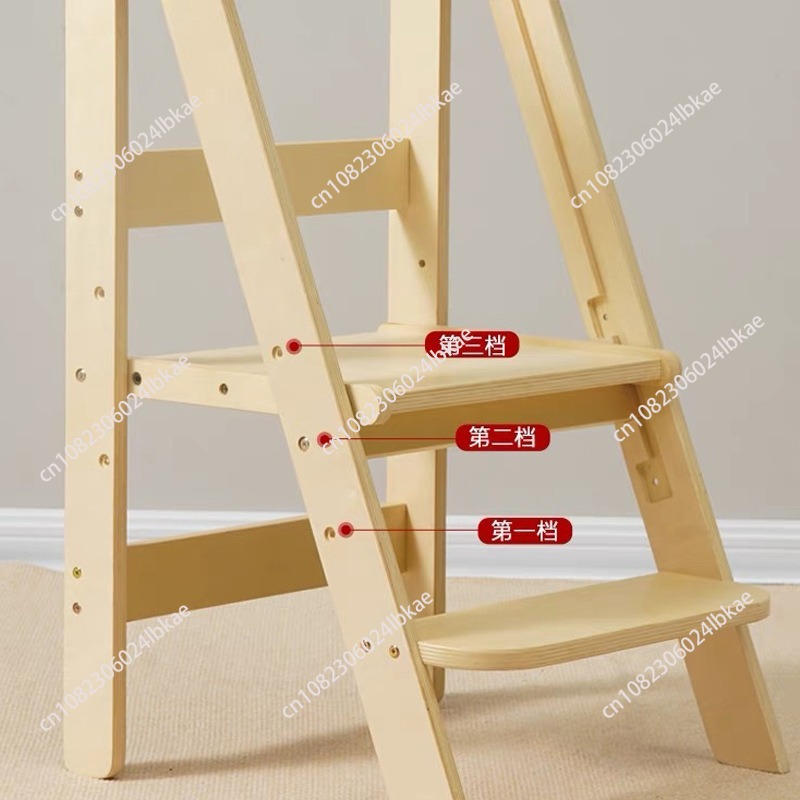 Toddler Learning Tower - หอคอยเรียนรู้แบบพับได้สำหรับเด็ก - เก้าอี้สตูลพร้อมราวจับสำหรับห้องน้ำและห้องครัว แท่นยืนปลอดภัยสำหรับเด็กเล็ก
