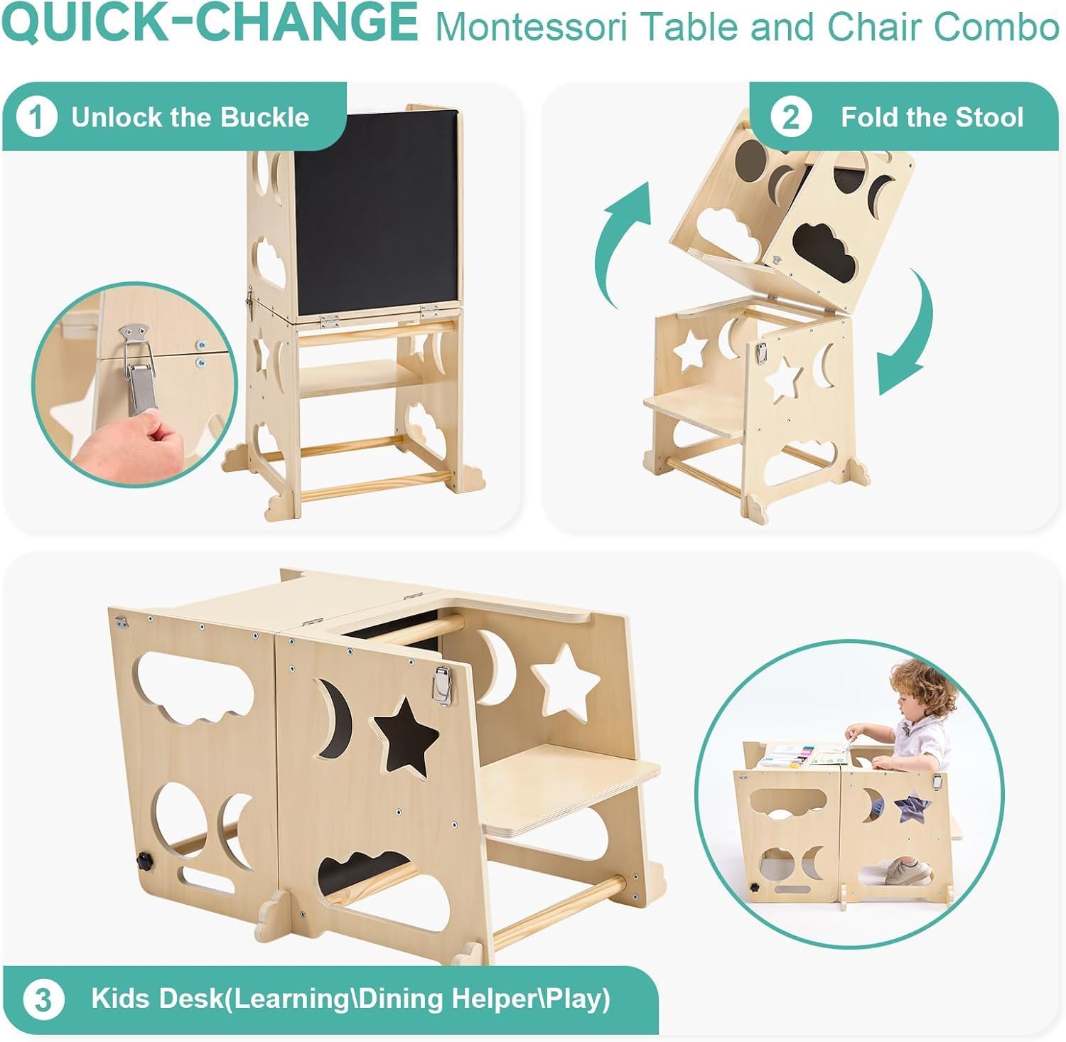 หอคอยครัวเด็กแบบพับได้, ตัวช่ว - Toddler Learning Tower บทวิจารณ์และราคา