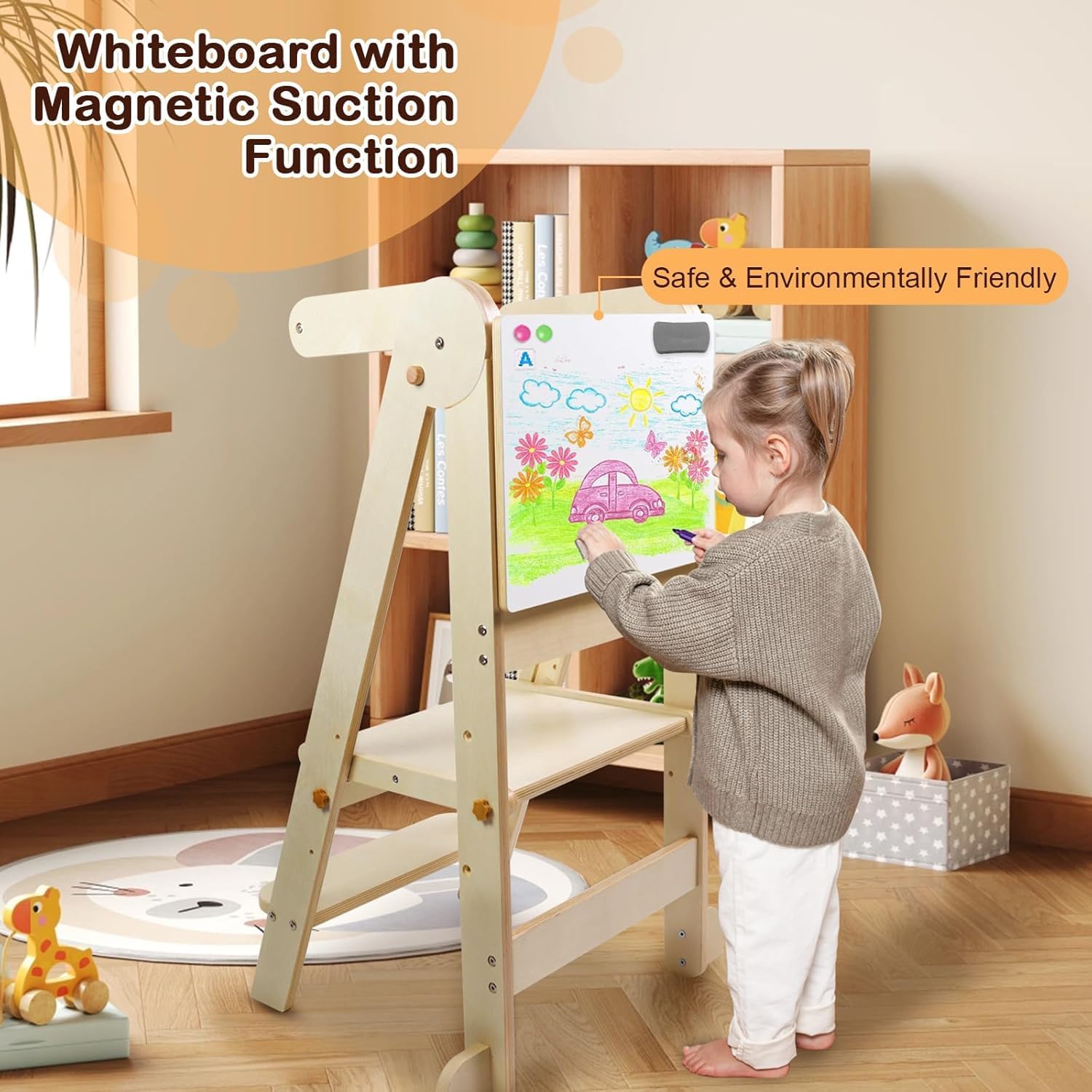 หอคอยครัวเด็กแบบพับได้, ตัวช่ว - Toddler Learning Tower บทวิจารณ์และราคา