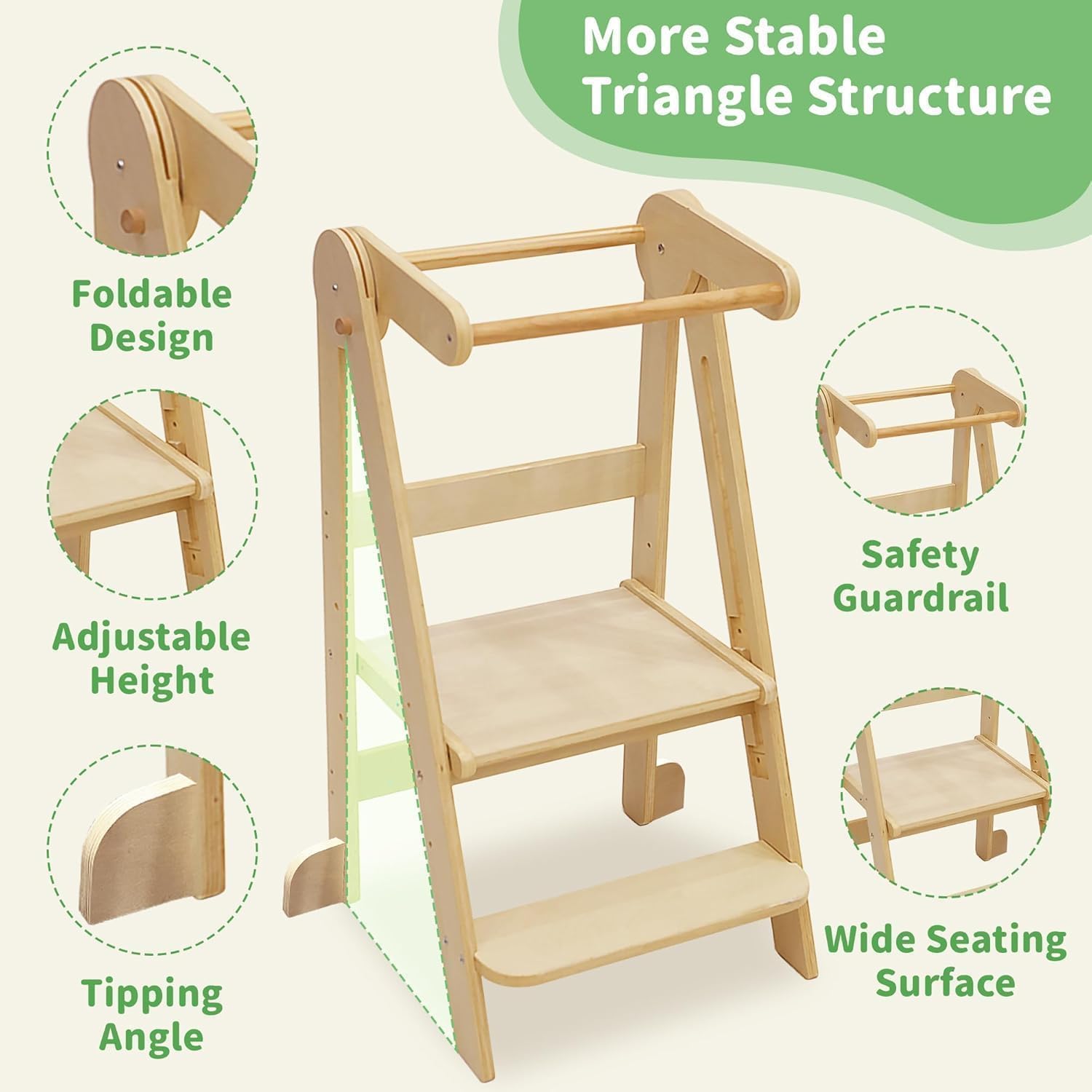 หอคอยครัวเด็กแบบพับได้, ตัวช่ว - Toddler Learning Tower บทวิจารณ์และราคา