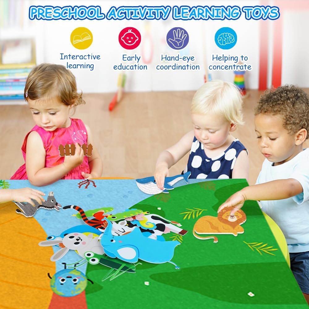 ฟาร์มสัตว์ Felt Story Busy Boa - Toddler Learning Tower บทวิจารณ์และราคา