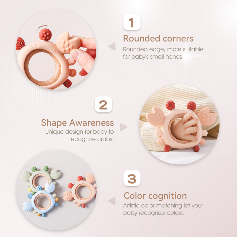 เด็กซิลิโคนยางกัดการ์ตูนปูยางก - Baby Products List บทวิจารณ์และราคา