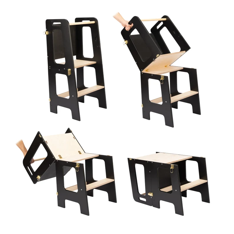 เก้าอี้เด็กแบบพับได้ หอคอยช่วย - Toddler Learning Tower บทวิจารณ์และราคา