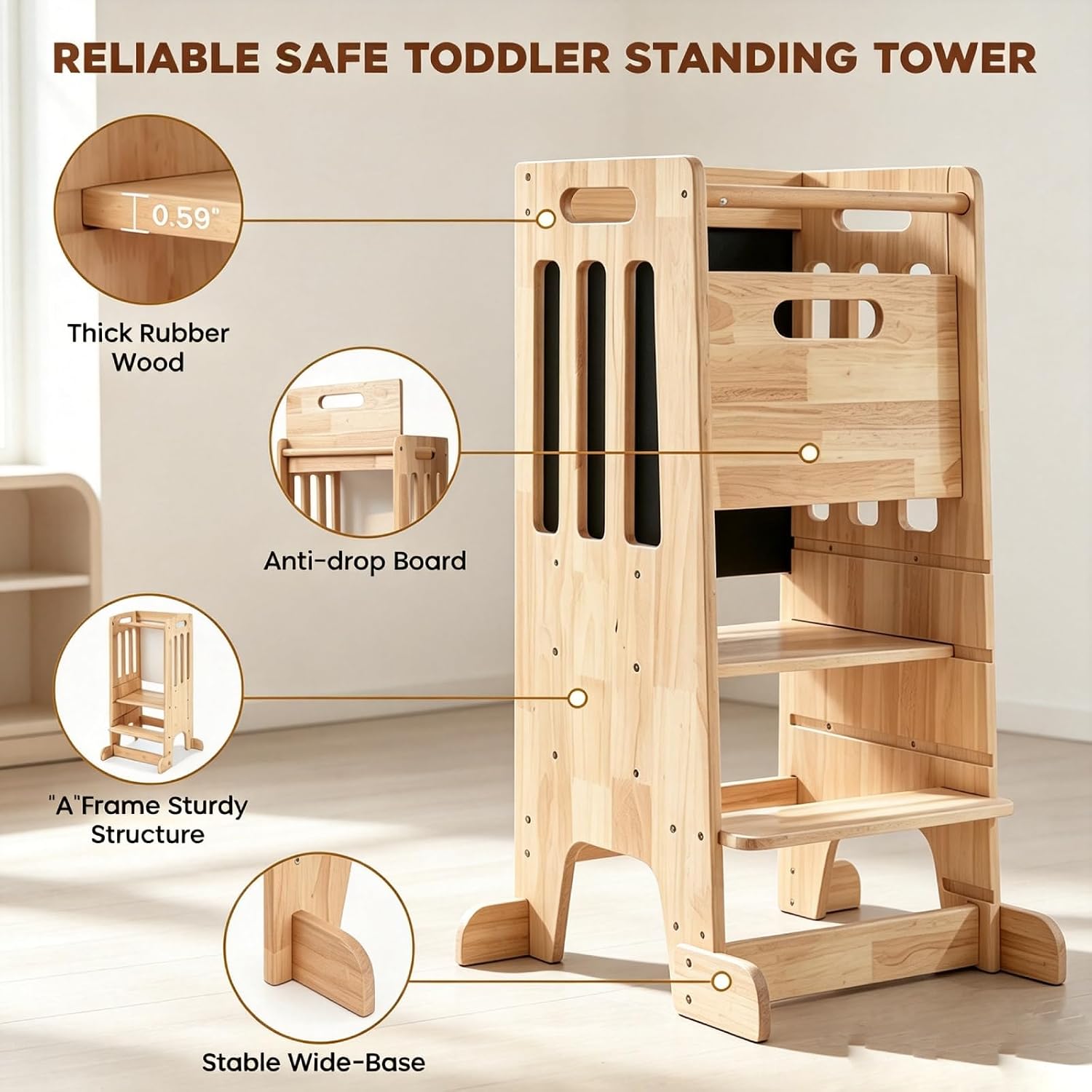 แท่นยืนสำหรับเด็กเล็ก, เก้าอี้ - Toddler Learning Tower บทวิจารณ์และราคา