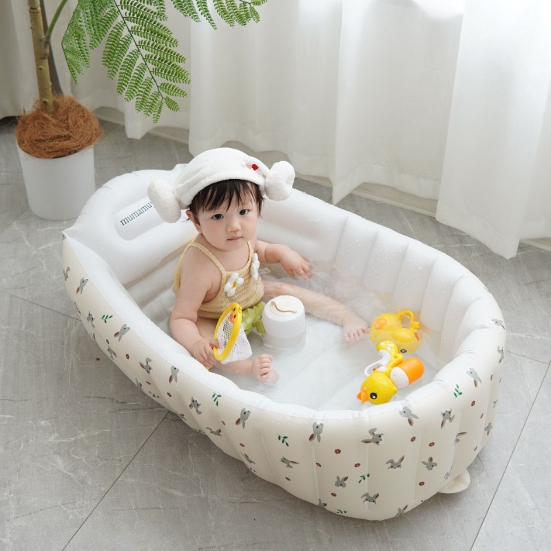 1PC การ์ตูน Inflatable อ่างอาบ - Baby Products For Newborn บทวิจารณ์และราคา