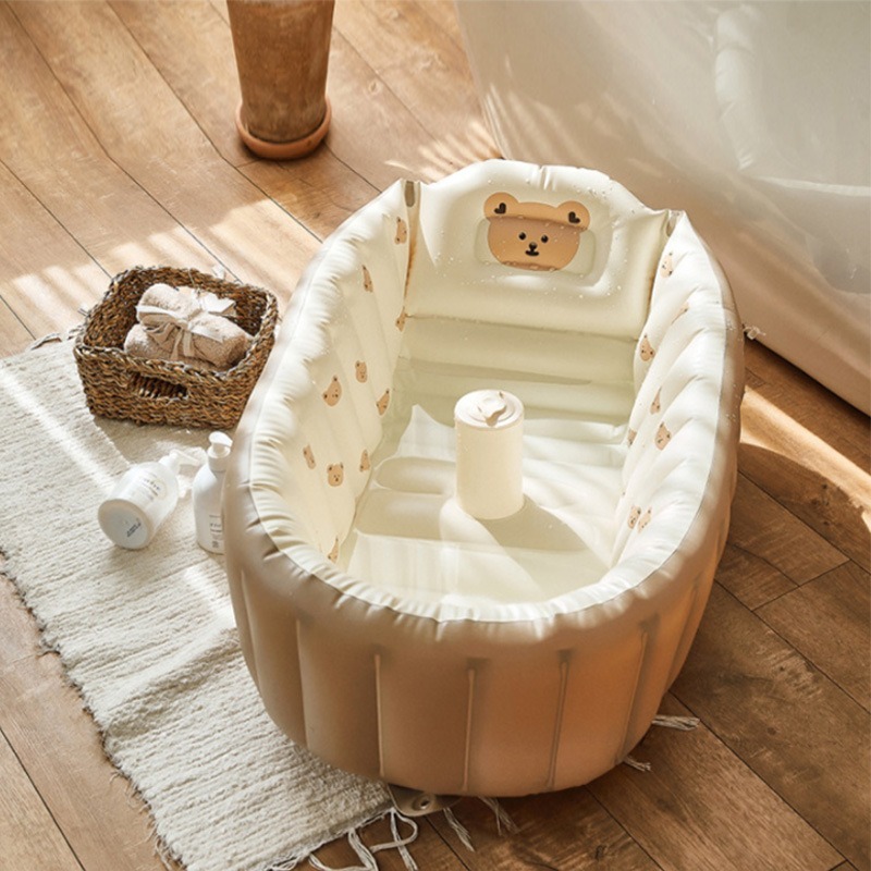 1PC การ์ตูน Inflatable อ่างอาบ - Baby Products For Newborn บทวิจารณ์และราคา