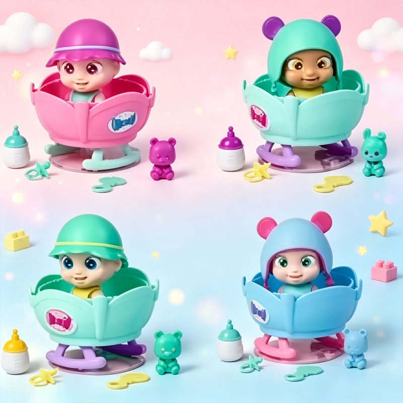 ตุ๊กตาเบบี้บัพปี้ส์พร้อมชุดเปล - Baby Products For Face บทวิจารณ์และราคา