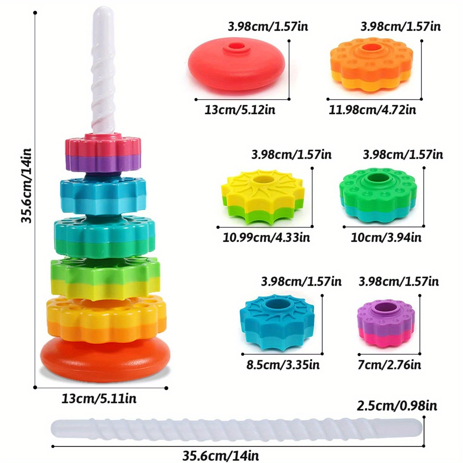 ของเล่นต่อบล็อกหมุนได้รูปหอคอย - Toddler Learning Tower บทวิจารณ์และราคา