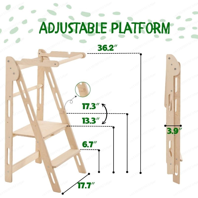 หอคอยช่วยเด็กในครัว แบบพับได้  - Toddler Learning Tower บทวิจารณ์และราคา