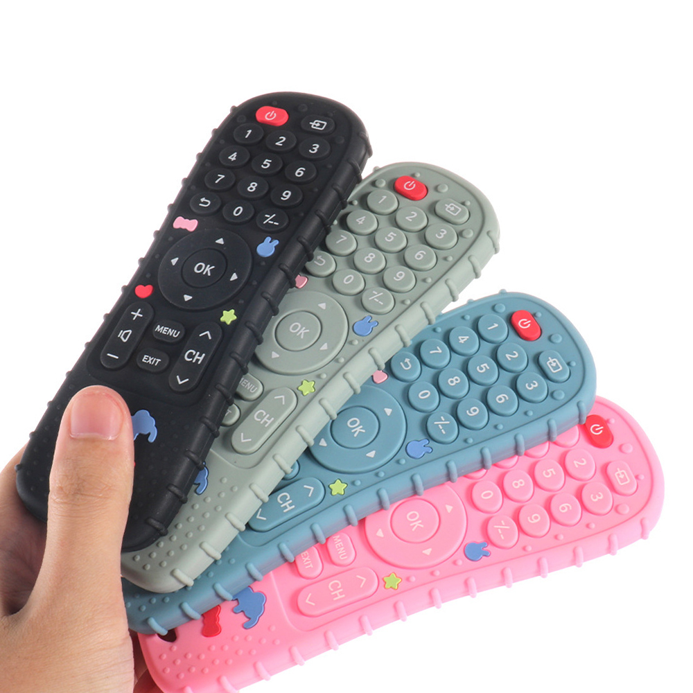 1PCซิลิโคนของเล่นเด็กทีวีรีโมท - Baby Products List บทวิจารณ์และราคา