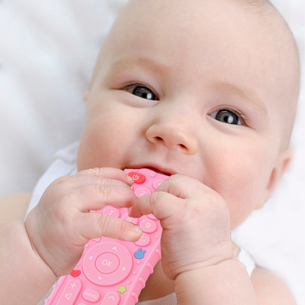 1PCซิลิโคนของเล่นเด็กทีวีรีโมท - Baby Products List บทวิจารณ์และราคา